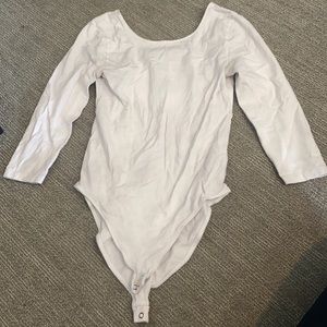 GAP white scoop neck bodysuit